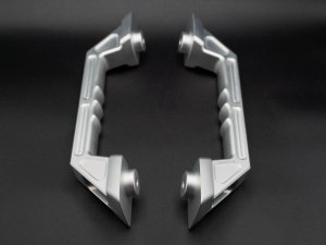 Ford Bronco Interior Grab Handle Kit - Set of 2 - Billet Aluminum - Inodized Silver Finish